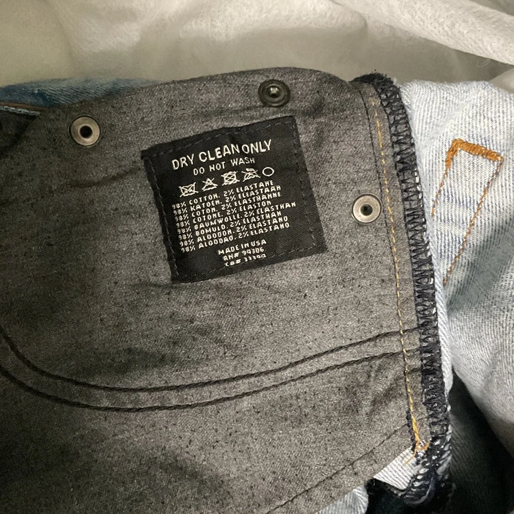 Ralph Lauren Rhinestone Logo Light Blue Women's Jeans 28 - Picture 6 of 6